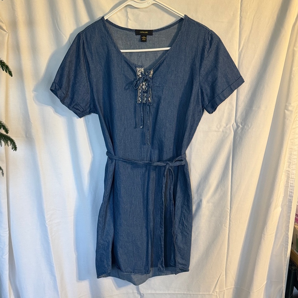 Espresso Denim Blue Mini Dress